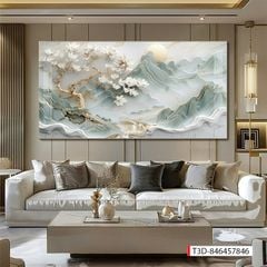 BST716 - TRANH TREO PHÒNG KHÁCH - TRANH TRANG TRÍ - TRANH TREO TƯỜNG PHONG CẢNH THIÊN NHIÊN - KIỂU TRANH ĐƠN DỌC