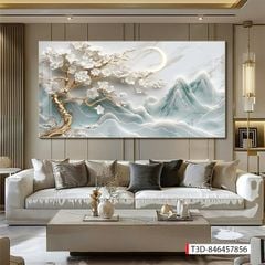 915 - TRANH TREO PHÒNG KHÁCH - TRANH TRANG TRÍ - TRANH TREO TƯỜNG PHONG CẢNH THIÊN NHIÊN - TRANH ĐƠN NGANG | MÃ T3D-846457856