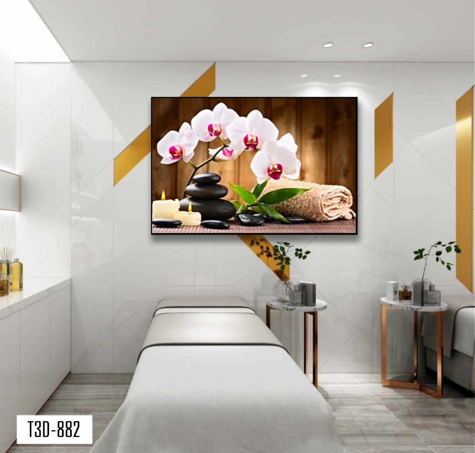 TRANH TREO TƯỜNG KHUNG HỢP KIM - TRANH SPA - MÃ T3D-882