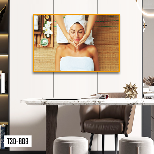 TRANH TREO TƯỜNG KHUNG HỢP KIM - TRANH SPA - MÃ T3D-889