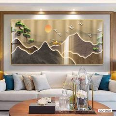 BST50 - TRANH TREO TƯỜNG - TRANG TRÍ PHÒNG KHÁCH, SAU SOFA - CHỦ ĐỀ PHONG CẢNH THIÊN NHIÊN - KHỔ LỚN