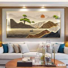 BST50 - TRANH TREO TƯỜNG - TRANG TRÍ PHÒNG KHÁCH, SAU SOFA - CHỦ ĐỀ PHONG CẢNH THIÊN NHIÊN - KHỔ LỚN