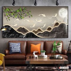 BST50 - TRANH TREO TƯỜNG - TRANG TRÍ PHÒNG KHÁCH, SAU SOFA - CHỦ ĐỀ PHONG CẢNH THIÊN NHIÊN - KHỔ LỚN