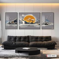BST169 -TRANH PHONG THỦY 3D - TRANG TRÍ PHÒNG KHÁCH, SAU SOFA, PHÒNG NGỦ - CHỦ ĐỀ HIỆN ĐẠI HƯƠU TÀI LỘC