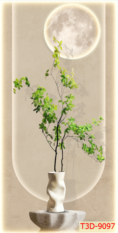BST 230 - TRANH TREO TƯỜNG CHIẾU NGHỈ CẦU THANG LỐI ĐI - TRANH TREO TƯỜNG HOA, BÌNH HOA 3D| MÃ T3D-9097