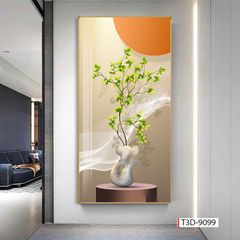 232 - TRANH TREO TƯỜNG CHIẾU NGHỈ CẦU THANG LỐI ĐI - TRANH TREO TƯỜNG HOA, BÌNH HOA 3D| MÃ T3D-9099