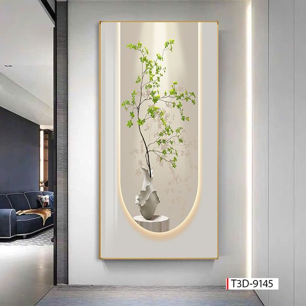 235 - TRANH TREO TƯỜNG CHIẾU NGHỈ CẦU THANG LỐI ĐI - TRANH TREO TƯỜNG HOA, BÌNH HOA 3D| MÃ T3D-9145
