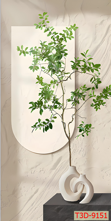 237 - TRANH TREO TƯỜNG CHIẾU NGHỈ CẦU THANG LỐI ĐI - TRANH TREO TƯỜNG HOA, BÌNH HOA 3D| MÃ T3D-9151