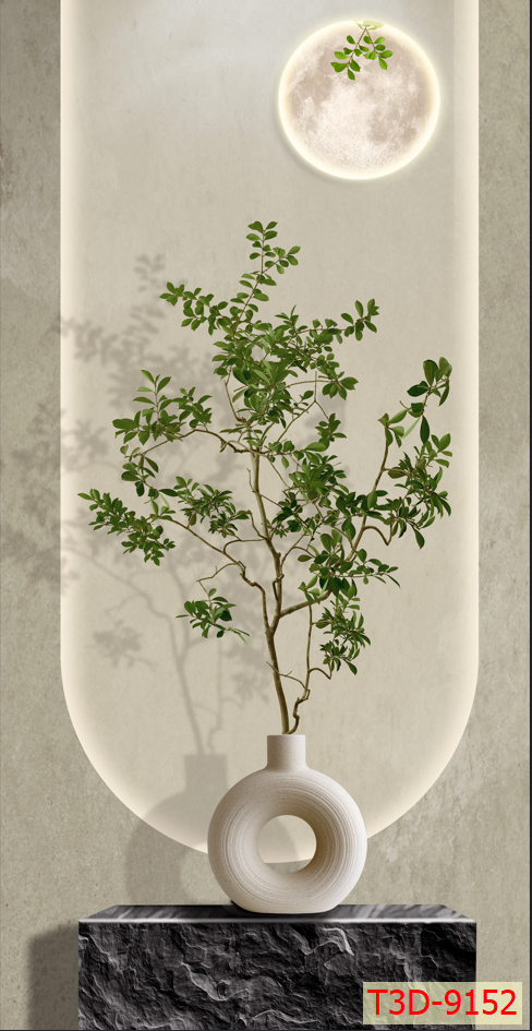 238 - TRANH TREO TƯỜNG CHIẾU NGHỈ CẦU THANG LỐI ĐI - TRANH TREO TƯỜNG HOA, BÌNH HOA 3D| MÃ T3D-9152