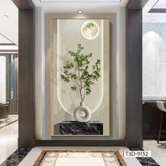 238 - TRANH TREO TƯỜNG CHIẾU NGHỈ CẦU THANG LỐI ĐI - TRANH TREO TƯỜNG HOA, BÌNH HOA 3D| MÃ T3D-9152