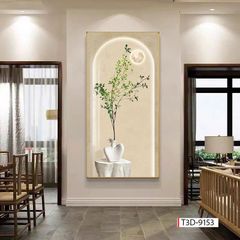 239 - TRANH TREO TƯỜNG CHIẾU NGHỈ CẦU THANG LỐI ĐI - TRANH TREO TƯỜNG HOA, BÌNH HOA 3D| MÃ T3D-9153