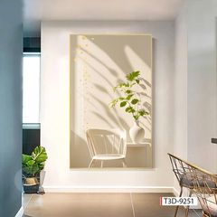 806 - TRANH TREO HÀNH LANG LỐI ĐI - TRANH TRANG TRÍ - TRANH TREO TƯỜNG HOA - BÌNH HOA - KIỂU TRANH ĐƠN DỌC | MÃ T3D-9251