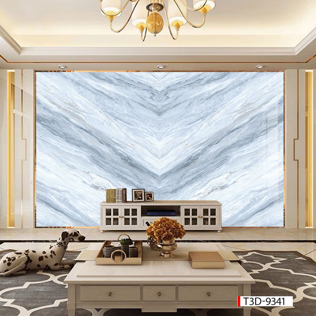 BST140 - TRANH PVC ỐP TƯỜNG - TRANG TRÍ PHÒNG KHÁCH, SAU SOFA, LỄ TÂN - TRANH VÂN ĐÁ ĐỐI XỨNG - KHỔ LỚN