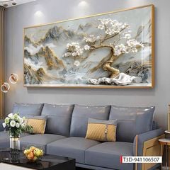 363 - TRANH TREO PHÒNG KHÁCH HIỆN ĐẠI - TRANH TRANG TRÍ - TRANH TREO TƯỜNG PHONG CẢNH THIÊN NHIÊN - KIỂU TRANH LIỀN KHỔ | MÃ T3D-941106507