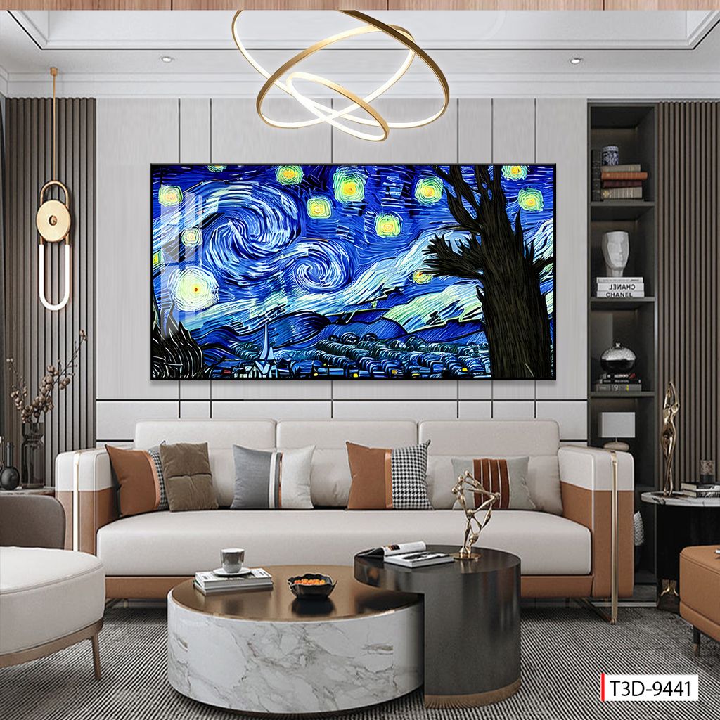 BST47 - TRANH SƠN DẦU TREO TƯỜNG - TRANG TRÍ PHÒNG KHÁCH, VÁCH TIVI - CHỦ ĐỀ PHONG CẢNH THIÊN NHIÊN - KHỔ LỚN