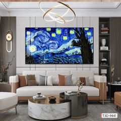 BST47 - TRANH SƠN DẦU TREO TƯỜNG - TRANG TRÍ PHÒNG KHÁCH, VÁCH TIVI - CHỦ ĐỀ PHONG CẢNH THIÊN NHIÊN - KHỔ LỚN