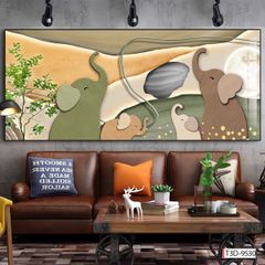 TRANH TREO TƯỜNG - TRANG TRÍ PHÒNG NGỦ - CHỦ ĐỀ HOA 3D, BÌNH HOA - KHỔ LỚN - MÃ T3D-9530