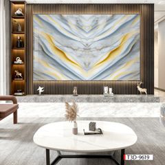 BST140 - TRANH PVC ỐP TƯỜNG - TRANG TRÍ PHÒNG KHÁCH, SAU SOFA, LỄ TÂN - TRANH VÂN ĐÁ ĐỐI XỨNG - KHỔ LỚN