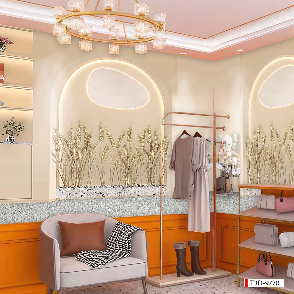 BST144 - TRANH DÁN TƯỜNG 3D - MORANDI - NỀN 3D - SHOP TRỜI TRANG - LIVETREAM