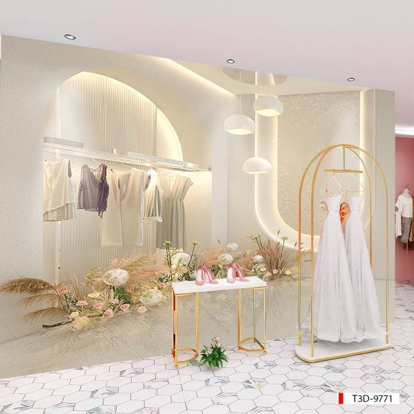 TRANH DÁN TƯỜNG 3D -MORANDI - NỀN 3D - SHOP TRỜI TRANG - LIVE TREAM - KHỔ LỚN - MÃ: T3D-9771