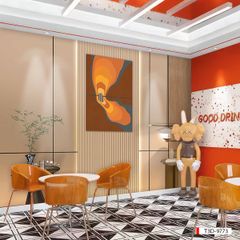 TRANH DÁN TƯỜNG 3D -MORANDI - NỀN 3D - SHOP TRỜI TRANG - LIVE TREAM - KHỔ LỚN - MÃ: T3D-9773