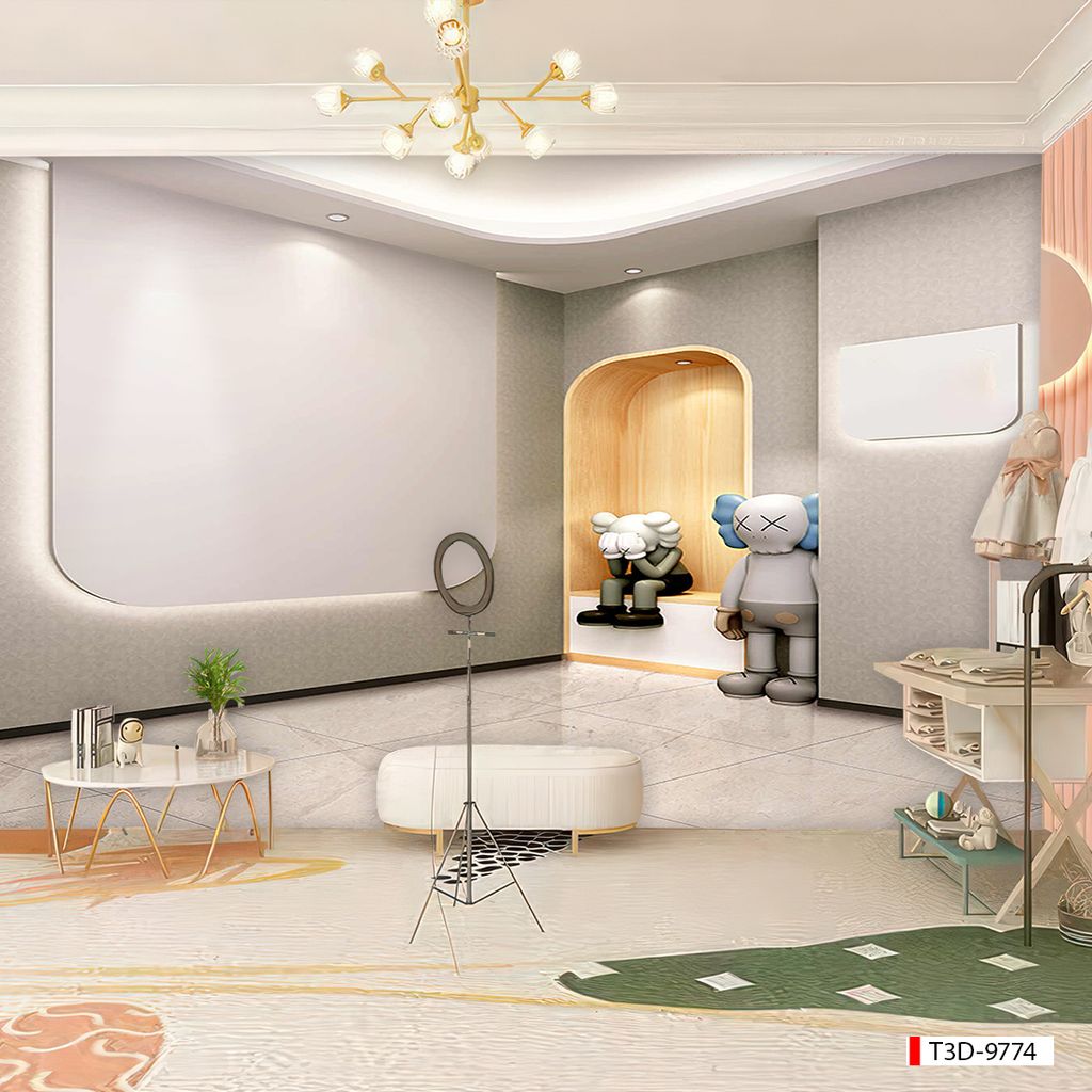 BST144 - TRANH DÁN TƯỜNG 3D - MORANDI - NỀN 3D - SHOP TRỜI TRANG - LIVETREAM