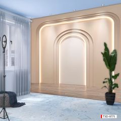 TRANH DÁN TƯỜNG 3D -MORANDI - NỀN 3D - SHOP TRỜI TRANG - LIVE TREAM - KHỔ LỚN - MÃ: T3D-9775