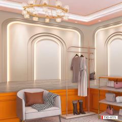 BST23 - TRANH DÁN TƯỜNG 3D - TRANG TRÍ SHOP THỜI TRANG, PHÒNG LIVE - PHONG CÁCH MORANDI - KHỔ LỚN