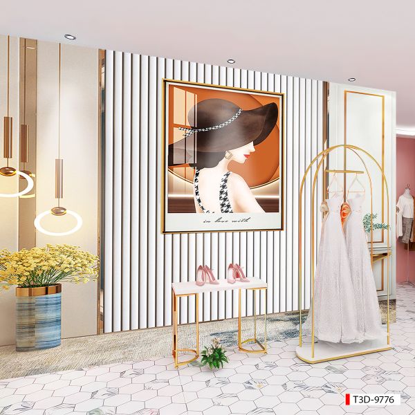 TRANH DÁN TƯỜNG 3D -MORANDI - NỀN 3D - SHOP TRỜI TRANG - LIVE TREAM - KHỔ LỚN - MÃ: T3D-9776