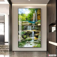 TRANH TREO TƯỜNG - TRANG TRÍ PHÒNG KHÁCH, SAU SOFA - CHỦ ĐỀ TRANH PHONG CẢNH THIÊN NHIÊN - TRANH ĐƠN DỌC - MÃ T3D-9852