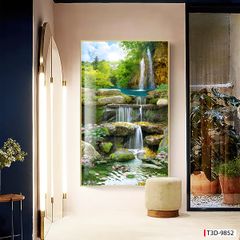 TRANH TREO TƯỜNG - TRANG TRÍ PHÒNG KHÁCH, SAU SOFA - CHỦ ĐỀ TRANH PHONG CẢNH THIÊN NHIÊN - TRANH ĐƠN DỌC - MÃ T3D-9852