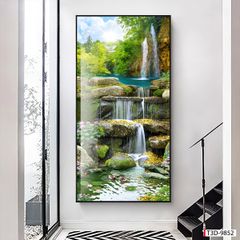 TRANH TREO TƯỜNG - TRANG TRÍ PHÒNG KHÁCH, SAU SOFA - CHỦ ĐỀ TRANH PHONG CẢNH THIÊN NHIÊN - TRANH ĐƠN DỌC - MÃ T3D-9852