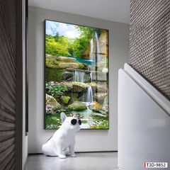 TRANH TREO TƯỜNG - TRANG TRÍ PHÒNG KHÁCH, SAU SOFA - CHỦ ĐỀ TRANH PHONG CẢNH THIÊN NHIÊN - TRANH ĐƠN DỌC - MÃ T3D-9852
