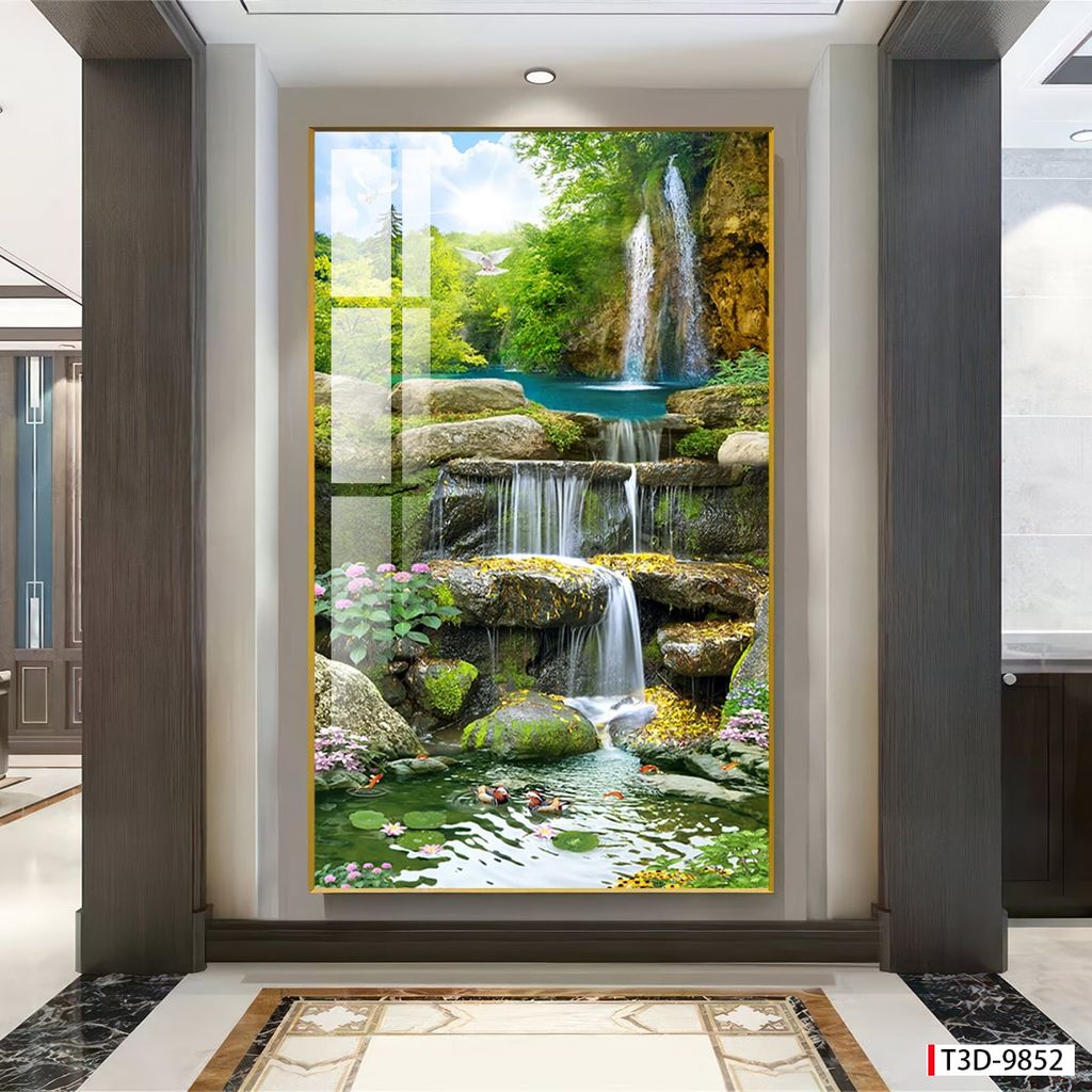 TRANH TREO TƯỜNG - TRANG TRÍ PHÒNG KHÁCH, SAU SOFA - CHỦ ĐỀ TRANH PHONG CẢNH THIÊN NHIÊN - TRANH ĐƠN DỌC - MÃ T3D-9852