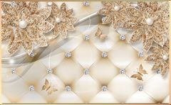 TRANH PVC ỐP TƯỜNG - VÁCH TRANG TRÍ TIVI PHÒNG KHÁCH, PHÒNG NGỦ - TRANH VÂN ĐÁ HOA 3D | MÃ T3D-148