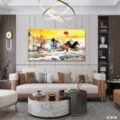 TRANH TREO TƯỜNG - TRANG TRÍ PHÒNG KHÁCH - CHỦ ĐỀ MÃ ĐÁO THÀNH CÔNG - MÃ T8N-1000