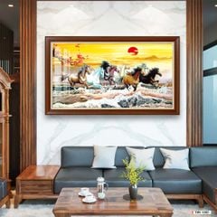 TRANH TREO TƯỜNG - TRANG TRÍ PHÒNG KHÁCH - CHỦ ĐỀ MÃ ĐÁO THÀNH CÔNG - MÃ T8N-1000
