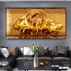 BST05 - TRANH TREO PHÒNG KHÁCH HIỆN ĐẠI - TRANH TRANG TRÍ - TRANH TREO TƯỜNG MÃ ĐÁO THÀNH CÔNG - KIỂU TRANH LIỀN KHỔ