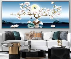 TRANH TREO TƯỜNG PHÒNG KHÁCH - TRANH BÌNH HOA PHONG THỦY | MÃ TBH-22