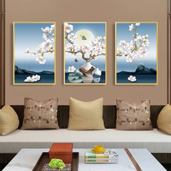 TRANH TREO TƯỜNG KHUNG HỢP KIM - TRANH TREO PHÒNG KHÁCH - TRANH TREO BÌNH HOA - HOA - MÃ TBH22