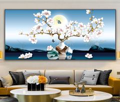 TRANH TREO TƯỜNG PHÒNG KHÁCH - TRANH BÌNH HOA PHONG THỦY | MÃ TBH-22