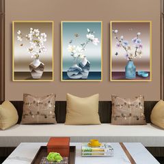 TRANH TREO TƯỜNG KHUNG HỢP KIM - TRANH TREO PHÒNG KHÁCH - TRANH TREO BÌNH HOA - HOA - MÃ TBH23