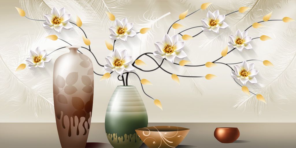 TRANH TREO TƯỜNG KHUNG HỢP KIM - TRANH TREO PHÒNG KHÁCH - TRANH TREO BÌNH HOA - HOA | MÃ TBH25
