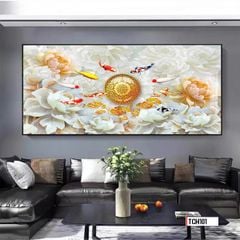 TRANH TREO TƯỜNG PHÒNG KHÁCH - PHÒNG ĂN - NHÀ HÀNG - TRANH CỬU NGƯ QUẦN HỘI | MÃ TCH101