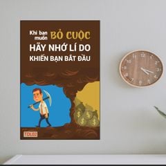 TRANH TREO PHÒNG LÀM VIỆC - TRANH SLOGAN ĐỘNG LỰC | MÃ TDL02