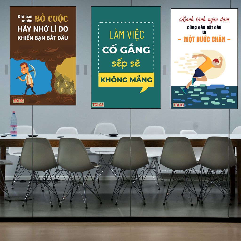 TRANH TREO PHÒNG LÀM VIỆC - TRANH SLOGAN ĐỘNG LỰC | MÃ TDL08