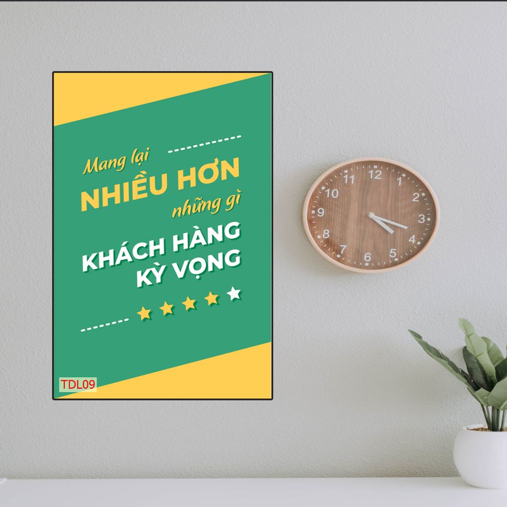 TRANH TREO PHÒNG LÀM VIỆC - TRANH SLOGAN ĐỘNG LỰC | MÃ TDL09