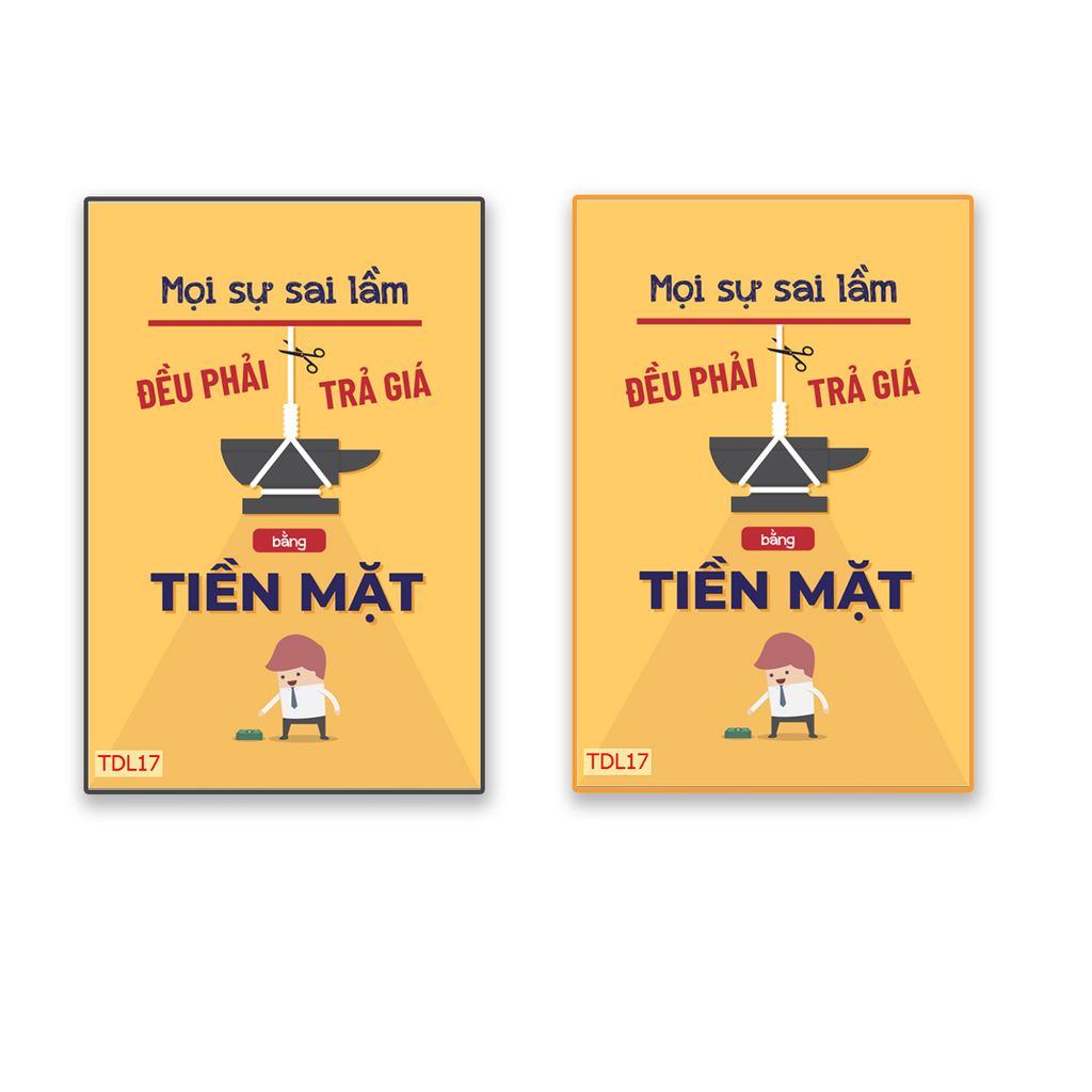 TRANH TREO PHÒNG LÀM VIỆC - TRANH SLOGAN ĐỘNG LỰC | MÃ TDL17