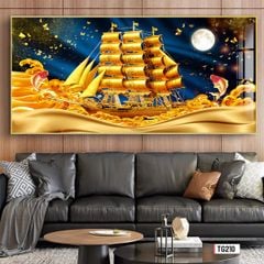 BST06 - TRANH TREO TƯỜNG - PHÒNG KHÁCH - TRANH THUẬN BUỒM XUÔI GIÓ - KHỔ LỚN