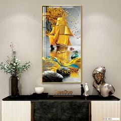 TRANH ĐỒNG HỒ TREO TƯỜNG - TRANH TREO TƯỜNG KHUNG HỢP KIM | MÃ TIF-003